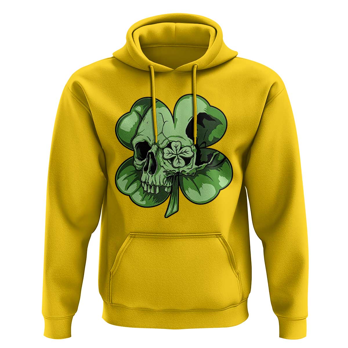 St Patricks Day Lucky Shamrock Skull Gift Hoodie