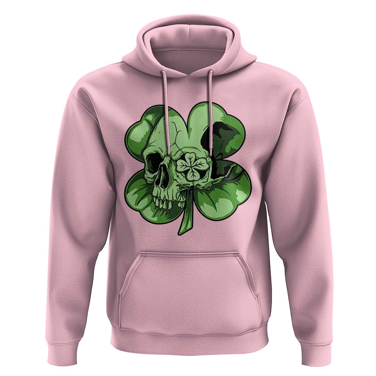 St Patricks Day Lucky Shamrock Skull Gift Hoodie