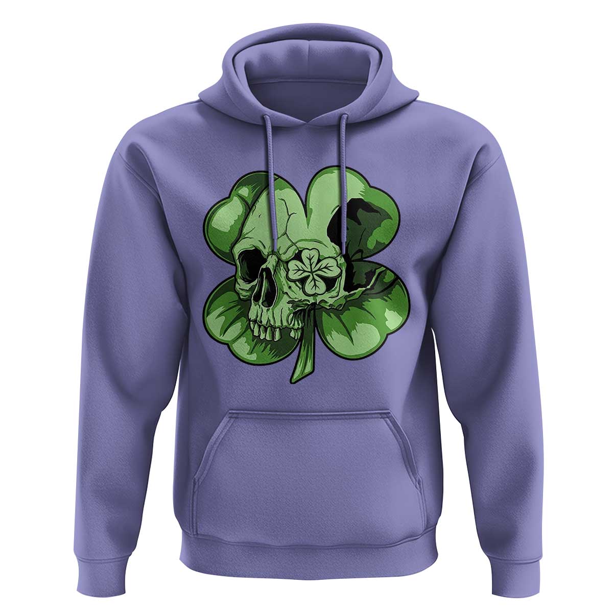 St Patricks Day Lucky Shamrock Skull Gift Hoodie