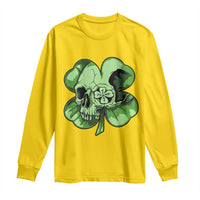 St Patricks Day Lucky Shamrock Skull Gift Long Sleeve Shirt