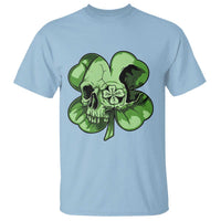 St Patricks Day Lucky Shamrock Skull Gift T Shirt