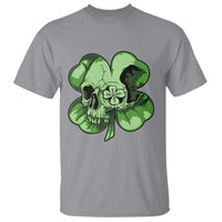 St Patricks Day Lucky Shamrock Skull Gift T Shirt