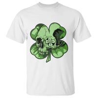 St Patricks Day Lucky Shamrock Skull Gift T Shirt