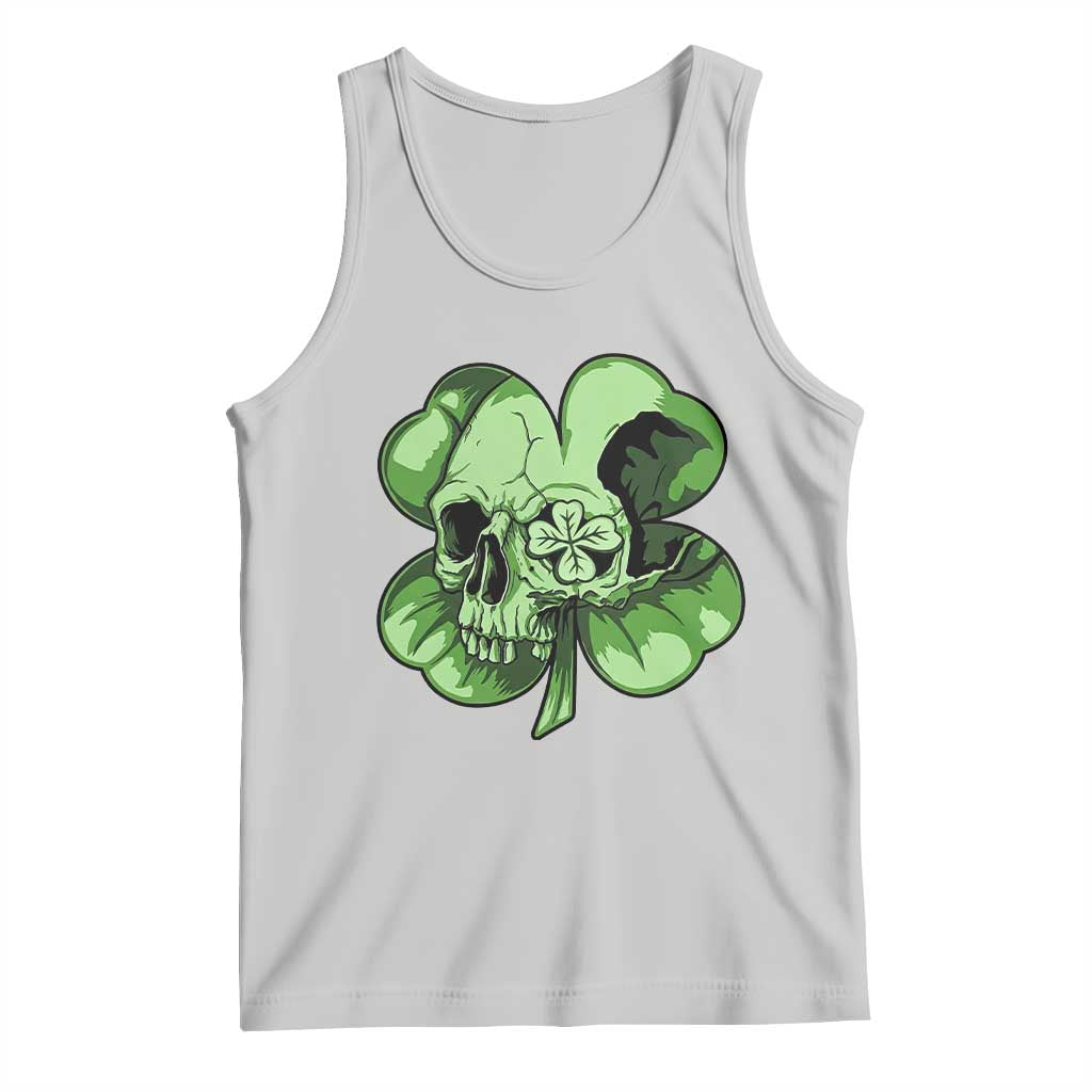 St Patricks Day Lucky Shamrock Skull Gift Tank Top