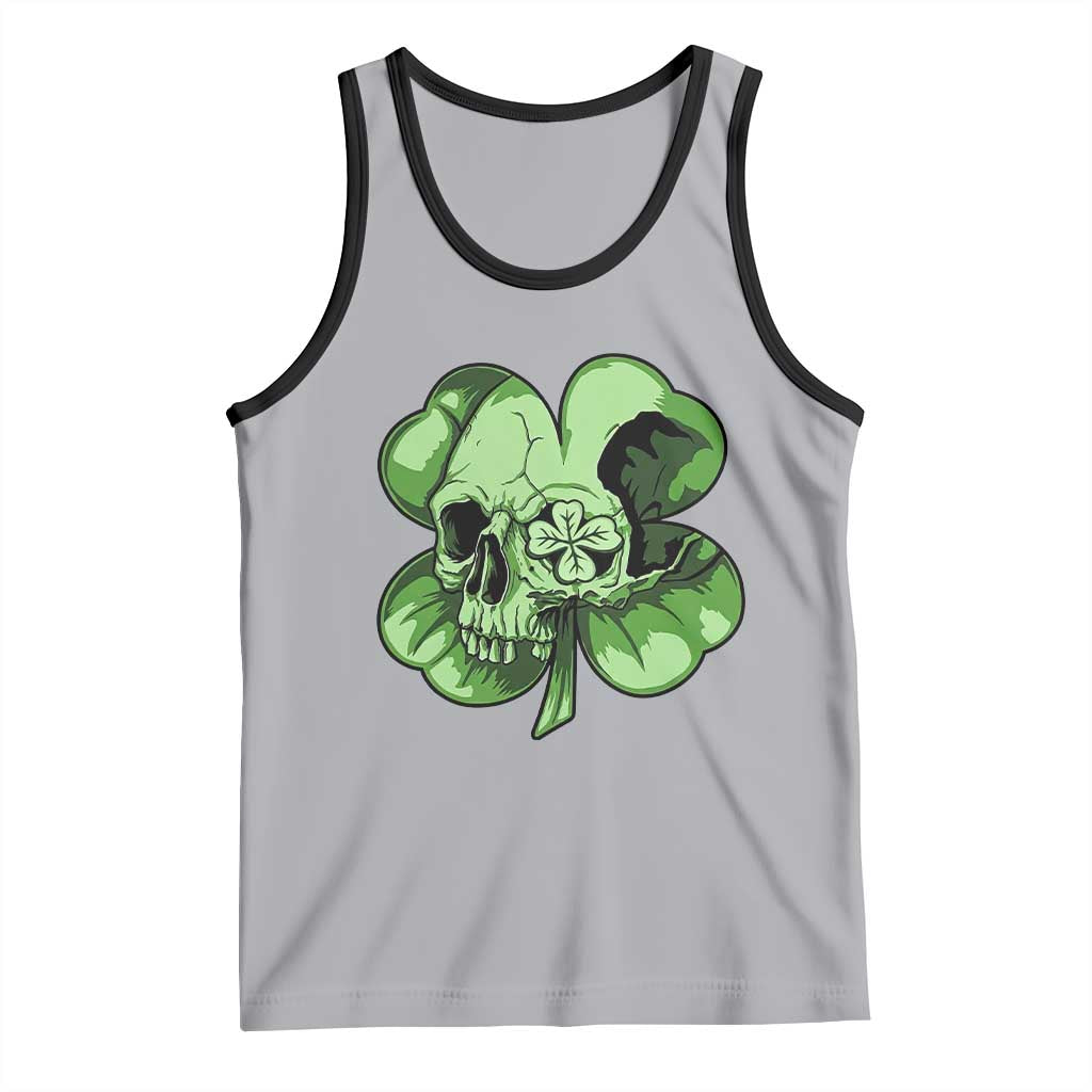 St Patricks Day Lucky Shamrock Skull Gift Tank Top