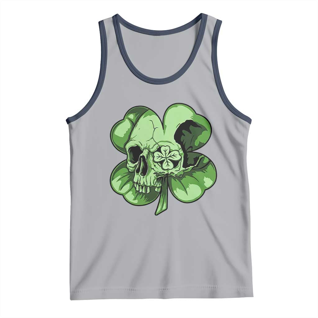 St Patricks Day Lucky Shamrock Skull Gift Tank Top