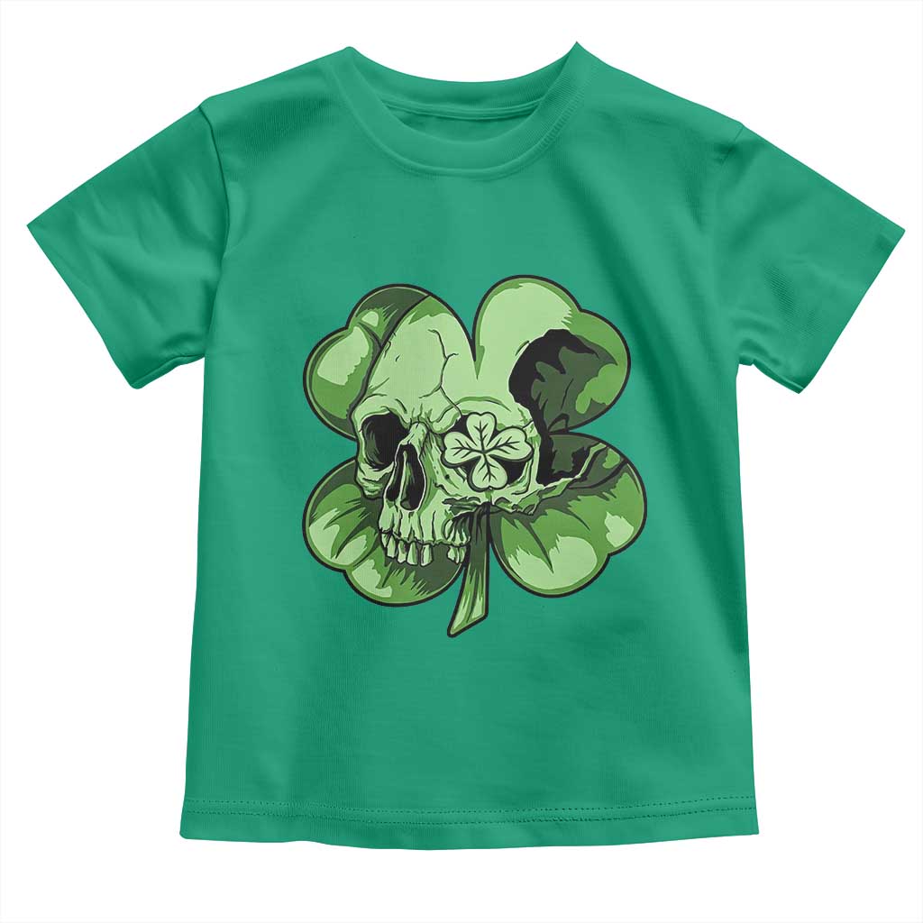 St Patricks Day Lucky Shamrock Skull Gift Toddler T Shirt