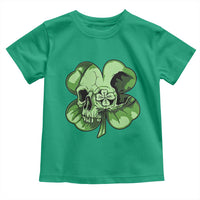 St Patricks Day Lucky Shamrock Skull Gift Toddler T Shirt