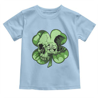 St Patricks Day Lucky Shamrock Skull Gift Toddler T Shirt