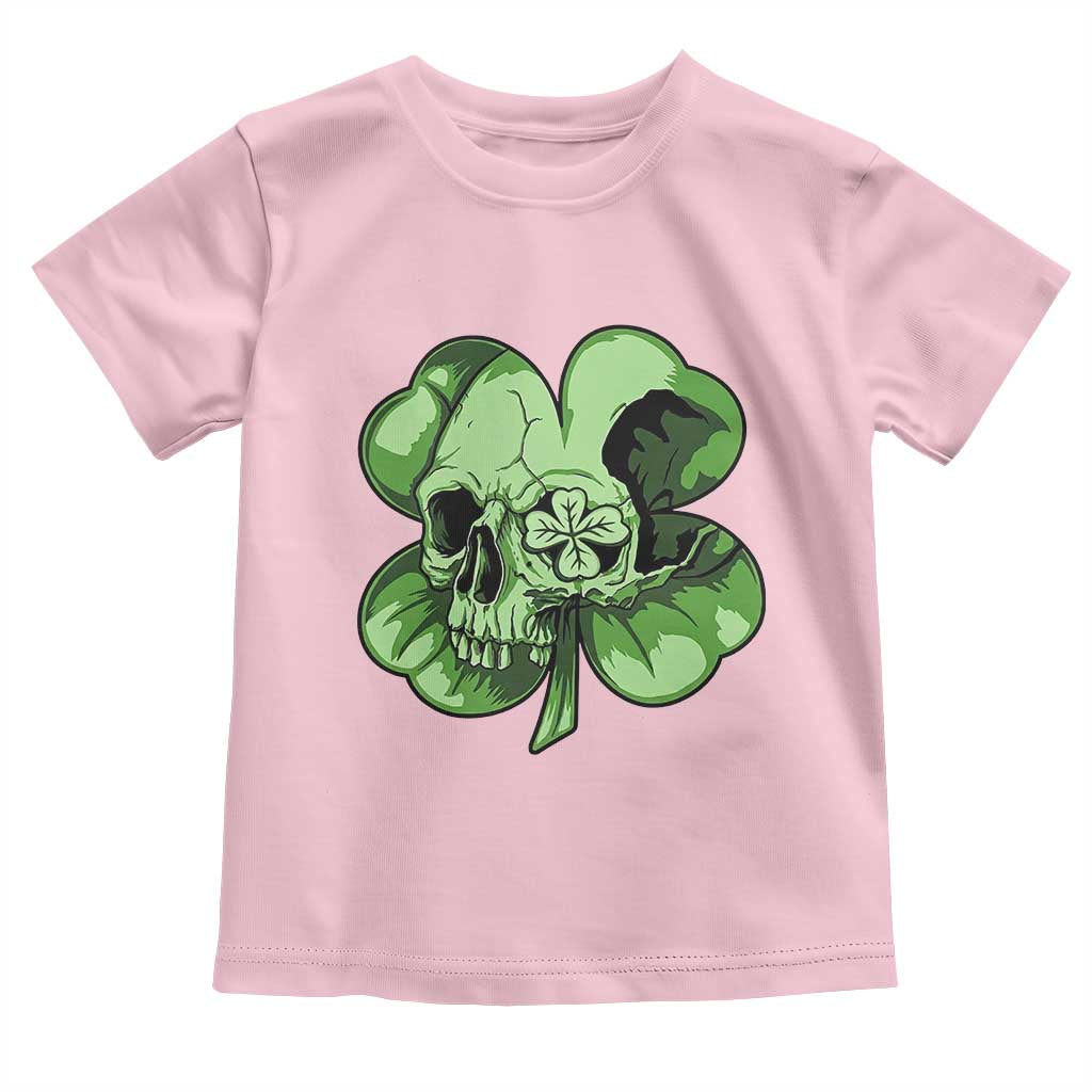 St Patricks Day Lucky Shamrock Skull Gift Toddler T Shirt