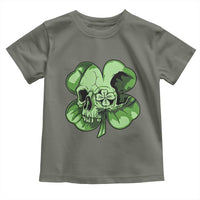 St Patricks Day Lucky Shamrock Skull Gift Toddler T Shirt