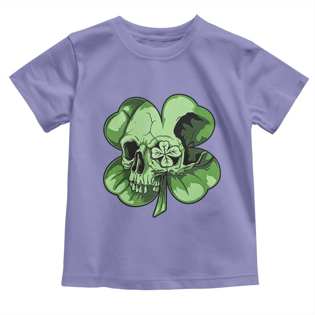 St Patricks Day Lucky Shamrock Skull Gift Toddler T Shirt
