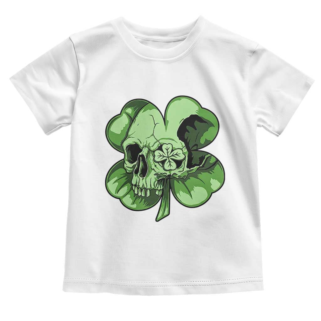 St Patricks Day Lucky Shamrock Skull Gift Toddler T Shirt