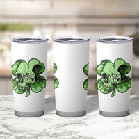 St Patricks Day Lucky Shamrock Skull Gift Tumbler Cup