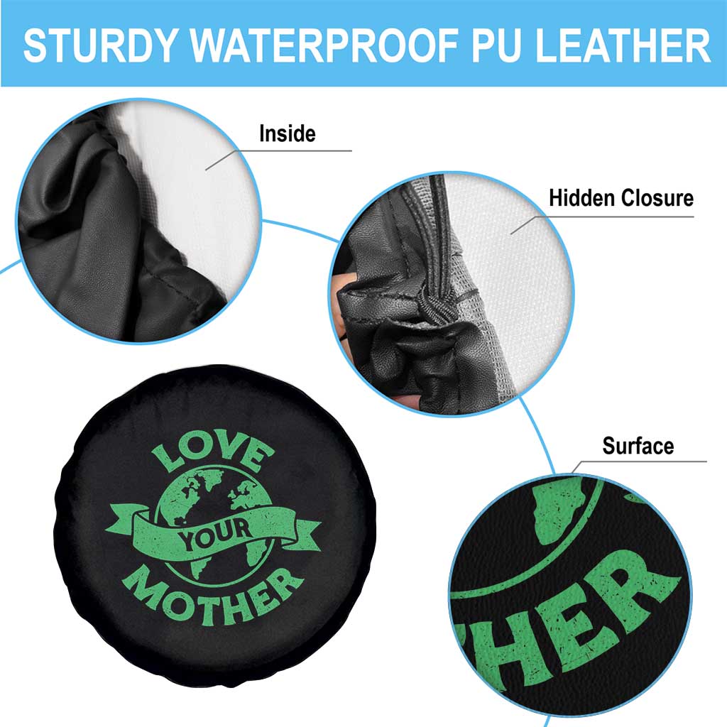 Love Your Mother Earth Day Spare Tire Cover Protect Our Planet