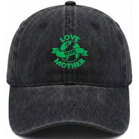 Love Your Mother Earth Day Washed Cotton Baseball Cap Protect Our Planet