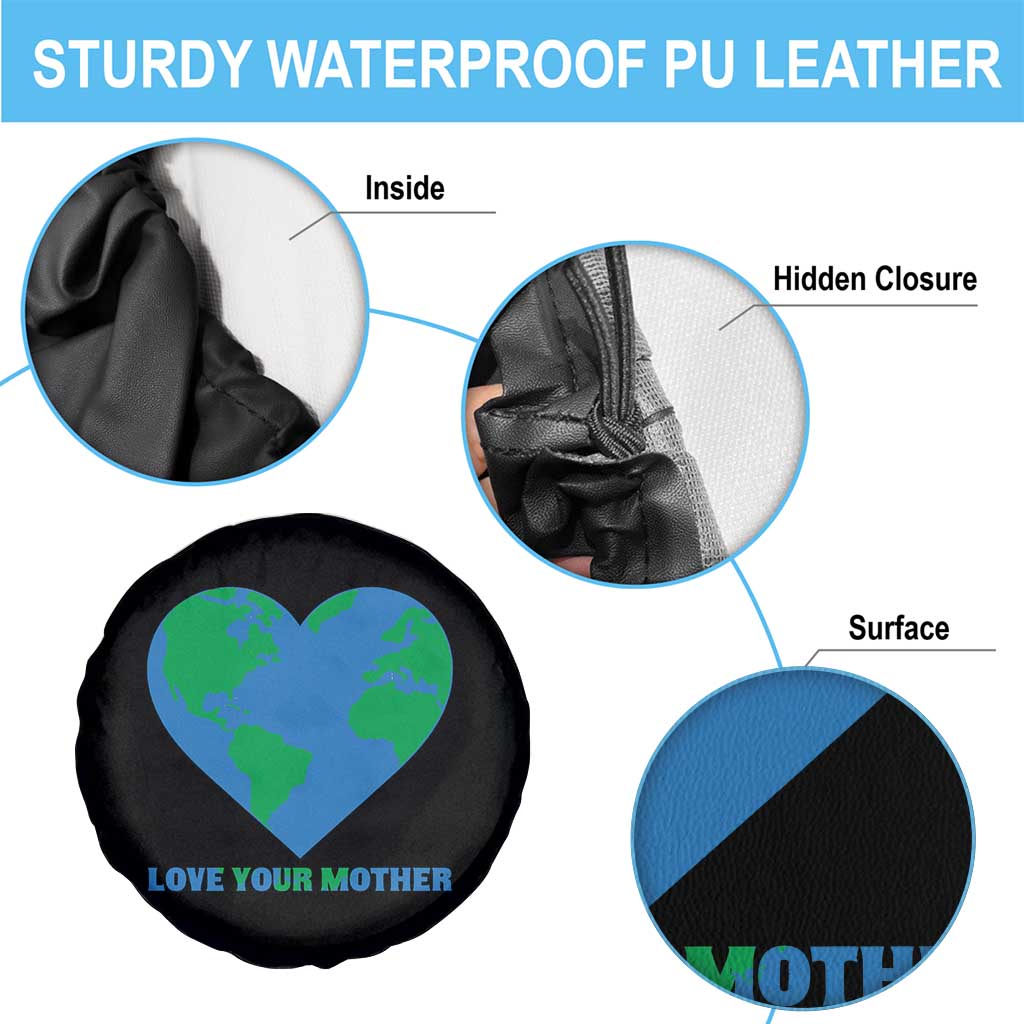 Love Your Mother Earth Day Spare Tire Cover Environmental Activism