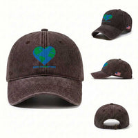 Love Your Mother Earth Day Washed Cotton Baseball Cap Environmental Activism