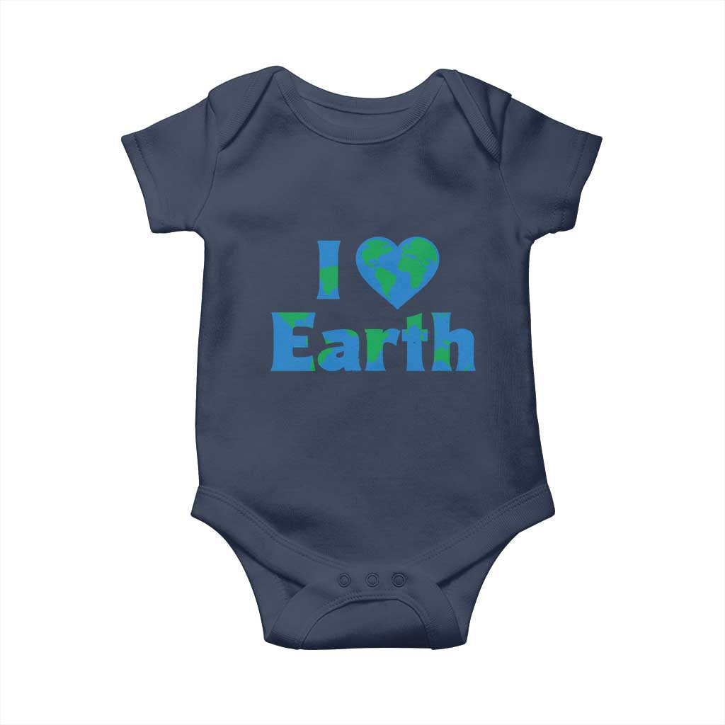 Earth Day Environmental Activism Baby Onesie I Love Earth