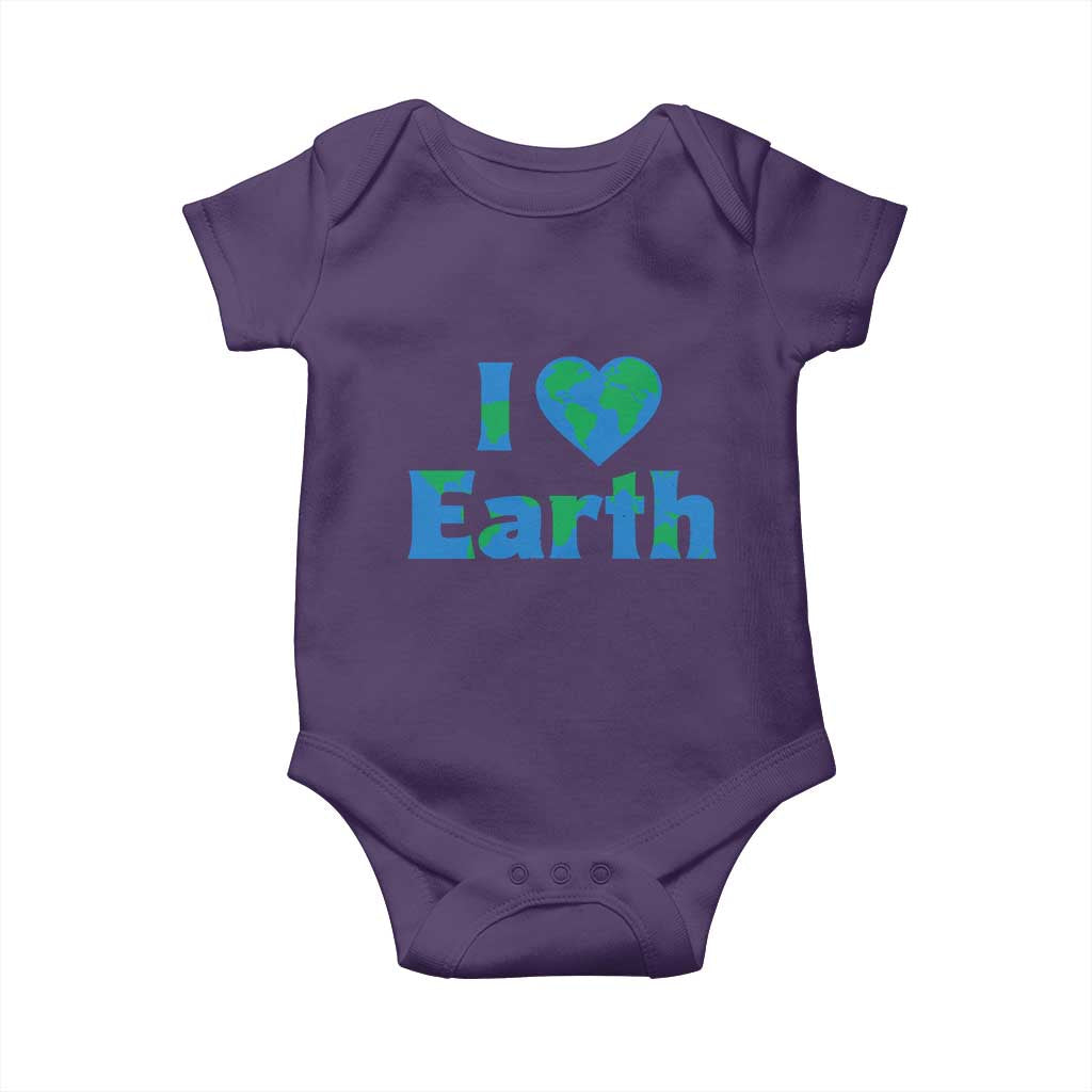 Earth Day Environmental Activism Baby Onesie I Love Earth
