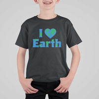 Earth Day Environmental Activism T Shirt For Kid I Love Earth