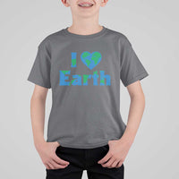 Earth Day Environmental Activism T Shirt For Kid I Love Earth