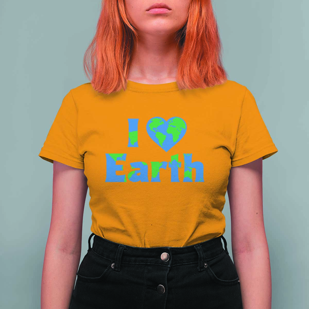 Earth Day Environmental Activism T Shirt For Women I Love Earth