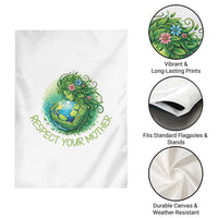Respect Your Mother Garden Flag Earth Mother Hugging Planet
