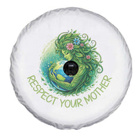 Respect Your Mother Spare Tire Cover Earth Mother Hugging Planet