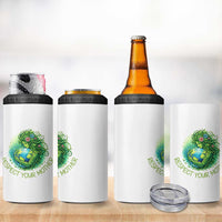 Respect Your Mother 4 in 1 Can Cooler Tumbler Earth Mother Hugging Planet