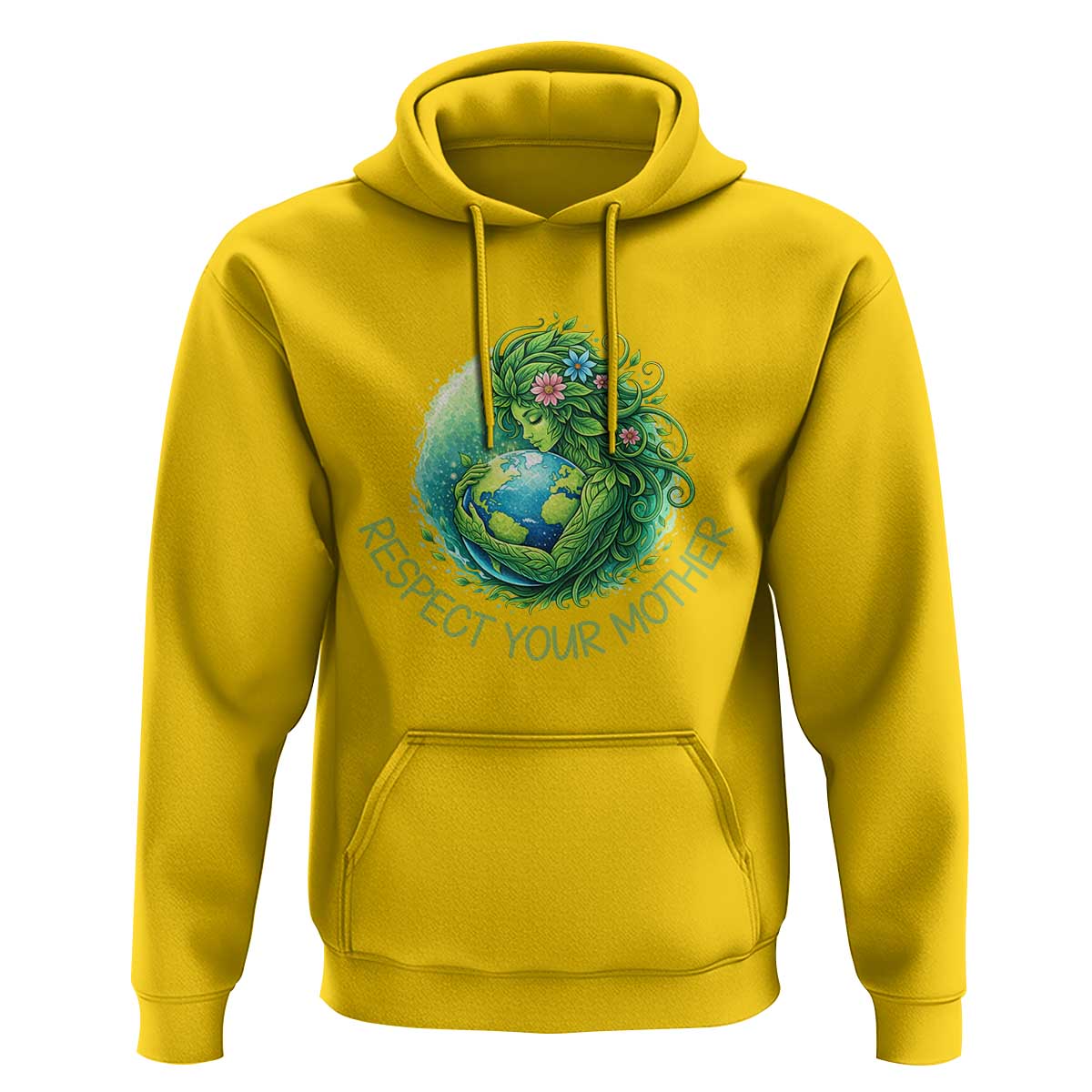 Respect Your Mother Hoodie Earth Mother Hugging Planet