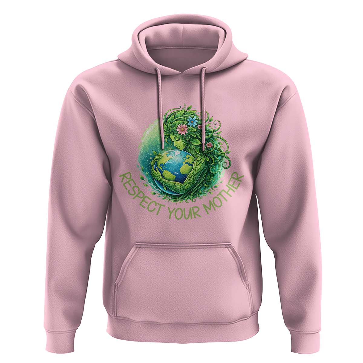 Respect Your Mother Hoodie Earth Mother Hugging Planet