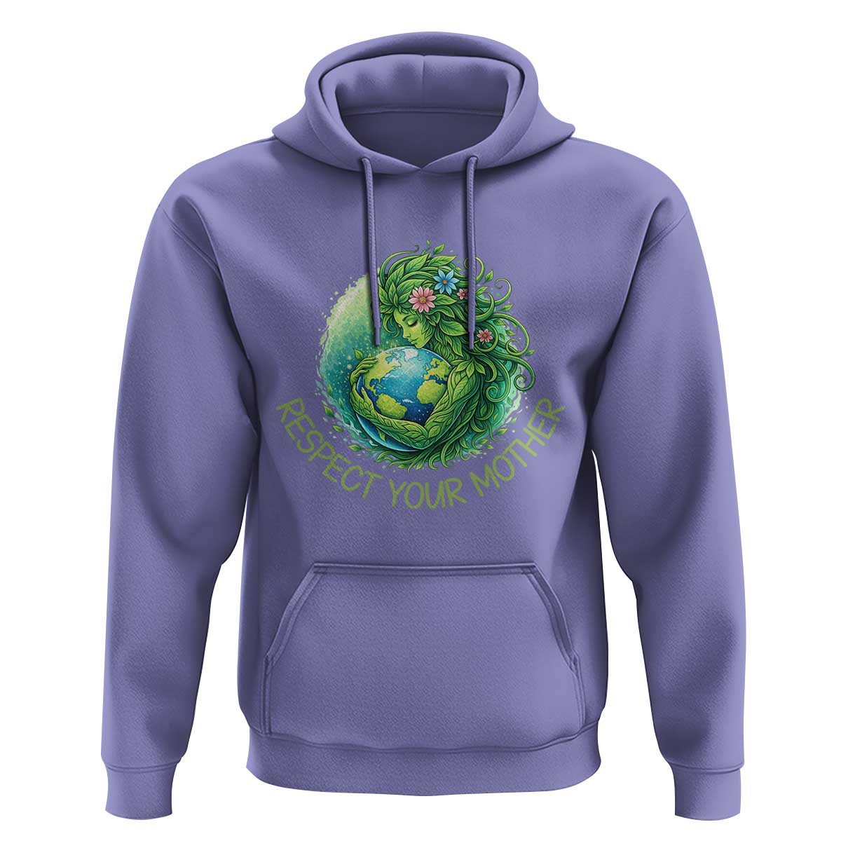 Respect Your Mother Hoodie Earth Mother Hugging Planet