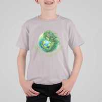 Respect Your Mother T Shirt For Kid Earth Mother Hugging Planet