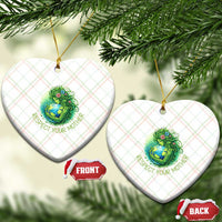 Respect Your Mother Ceramic Ornament Earth Mother Hugging Planet