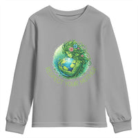 Respect Your Mother Youth Sweatshirt Earth Mother Hugging Planet