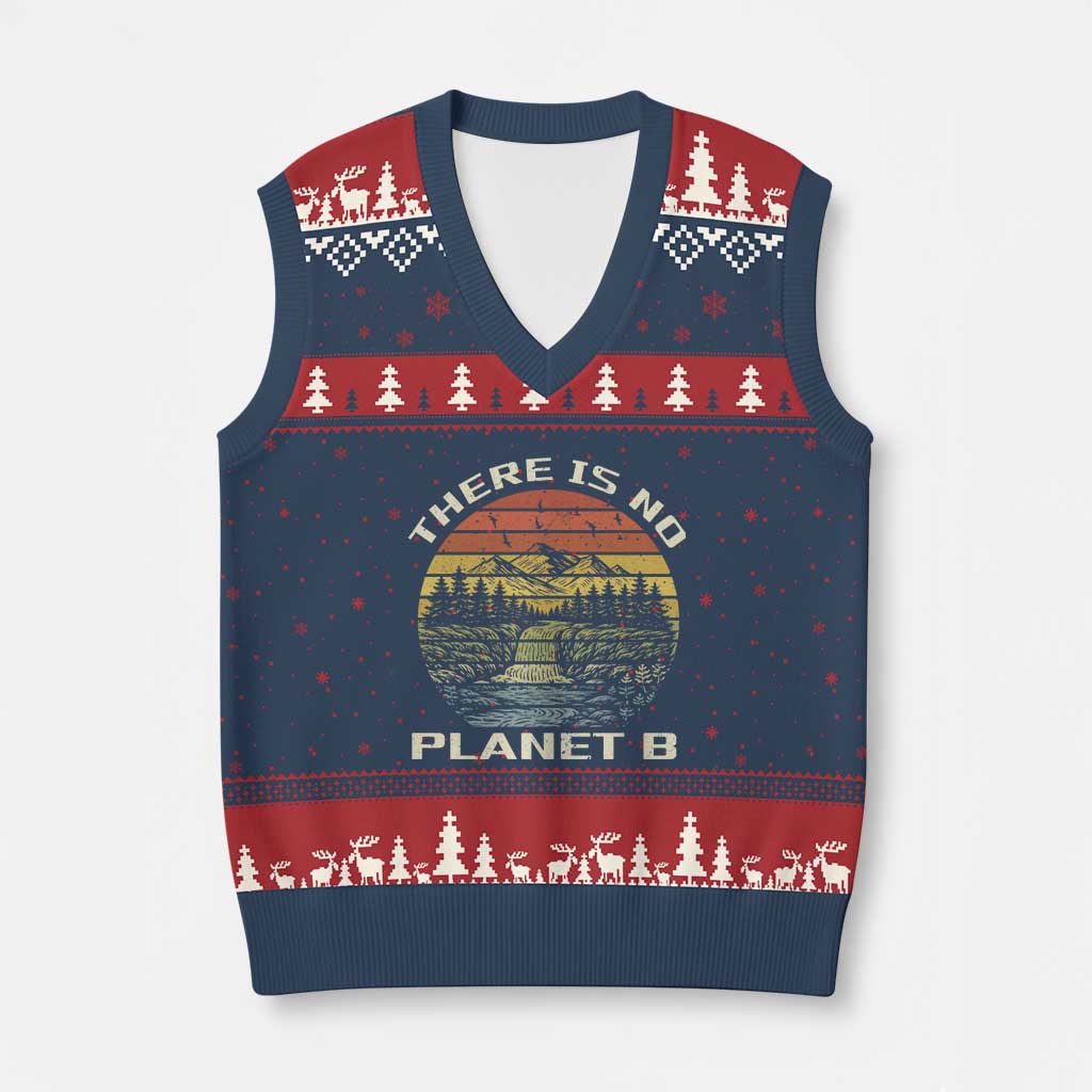 Nature Lover Shirt, Earth Day Gift, Save the Planet Shirt, Nature T-Shirt, Nature Lover Gift, Outdoor Environment Shirts, No Planet B Shirt V-Neck Knit Sweater Vest