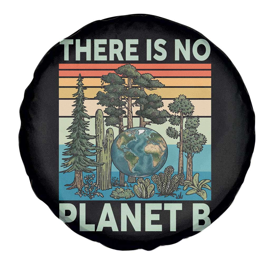 Vintage There Is No Planet B Earth Day Gift Spare Tire Cover