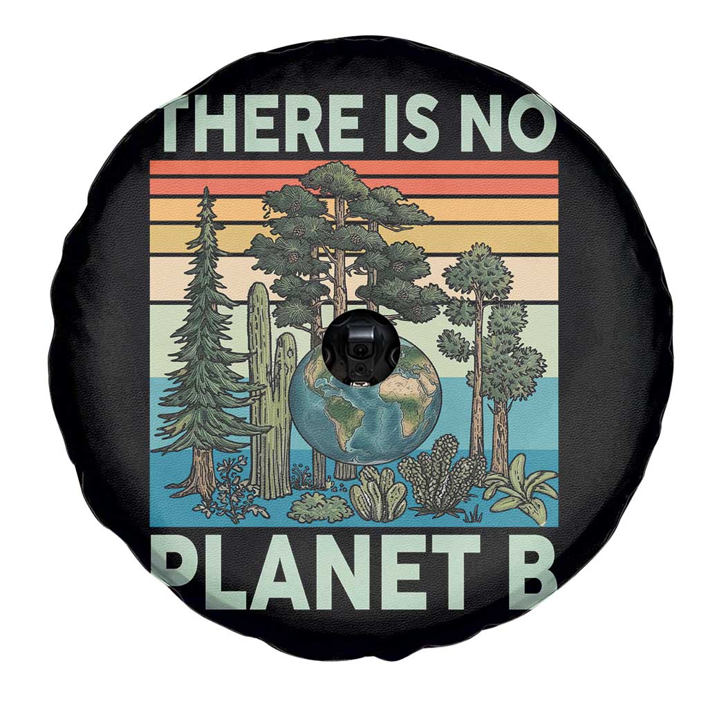 Vintage There Is No Planet B Earth Day Gift Spare Tire Cover