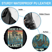 Vintage There Is No Planet B Earth Day Gift Spare Tire Cover