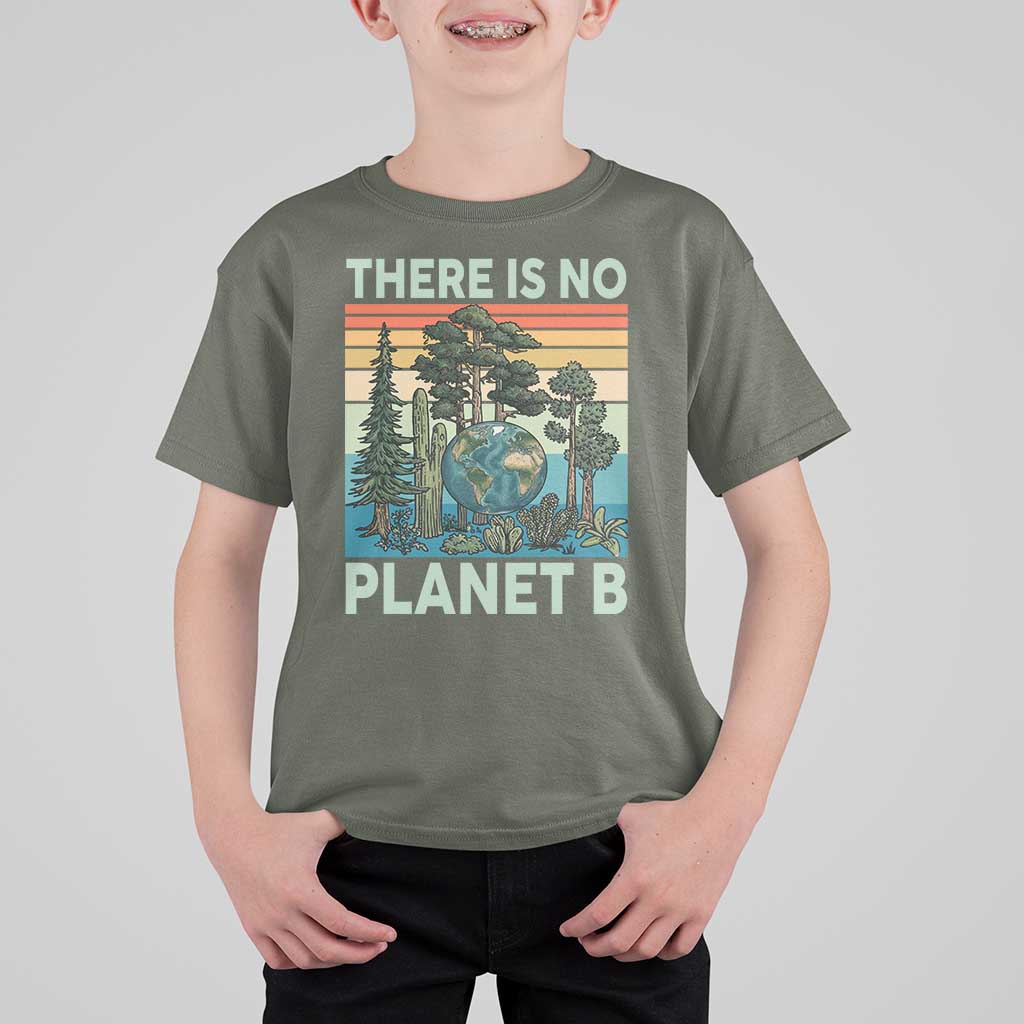 Vintage There Is No Planet B Earth Day Gift T Shirt For Kid