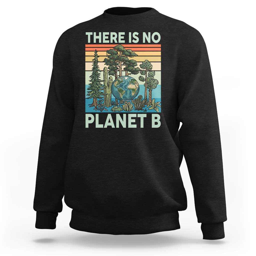 Vintage There Is No Planet B Earth Day Gift Sweatshirt