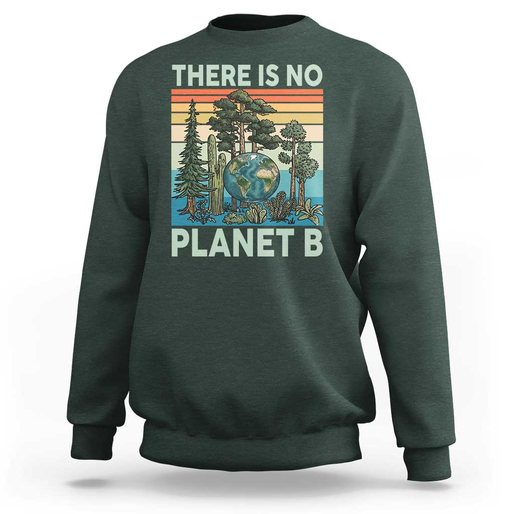 Vintage There Is No Planet B Earth Day Gift Sweatshirt