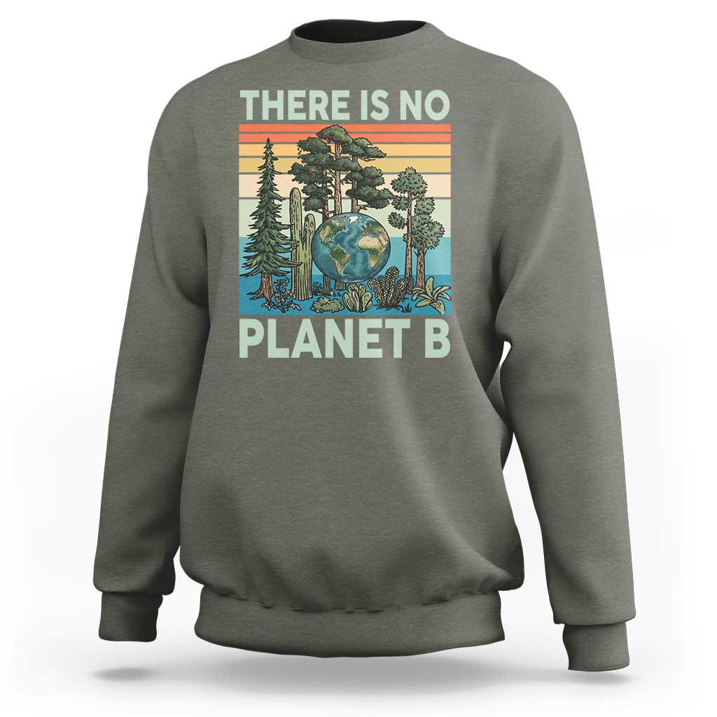 Vintage There Is No Planet B Earth Day Gift Sweatshirt