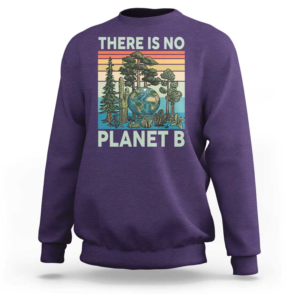 Vintage There Is No Planet B Earth Day Gift Sweatshirt