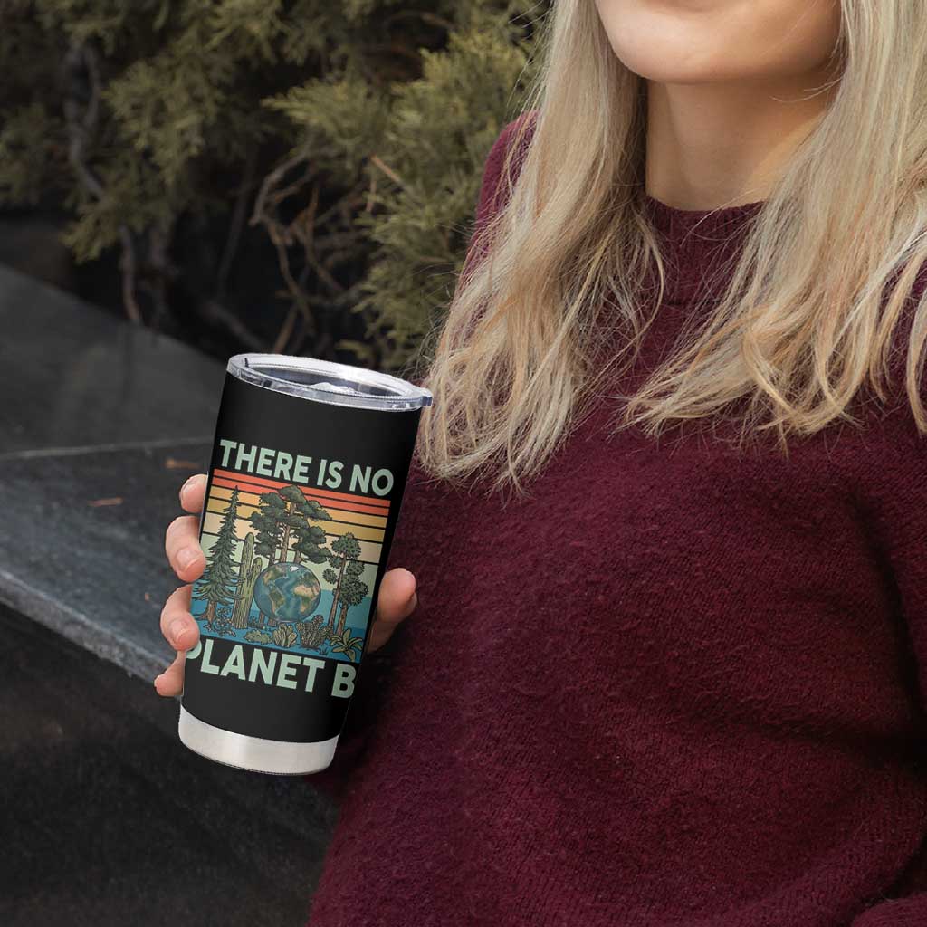 Vintage There Is No Planet B Earth Day Gift Tumbler Cup