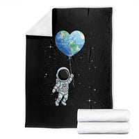 Astronaut Protect The Planet Throw Blanket Earth Day Gift