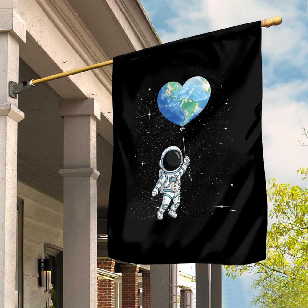 Astronaut Protect The Planet Garden Flag Earth Day Gift