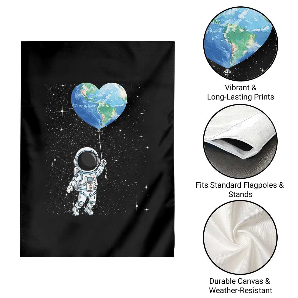 Astronaut Protect The Planet Garden Flag Earth Day Gift