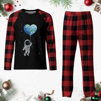 Astronaut Protect The Planet Plaid Pajama Set Earth Day Gift